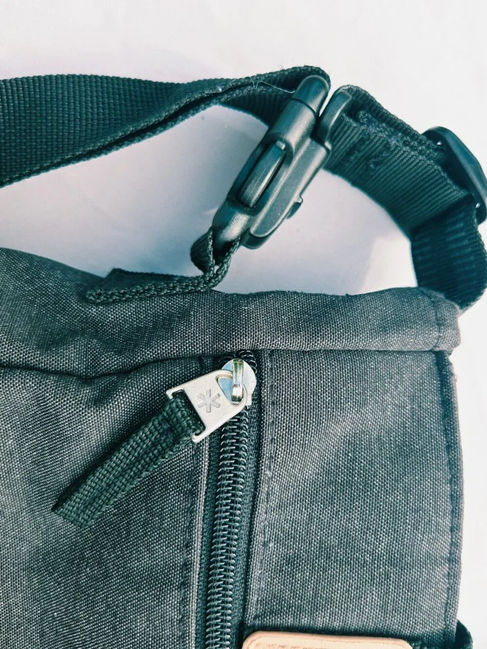 Skip Hop Duo Signature Diaper Bag Heather Grey Messenger Stroller Straps